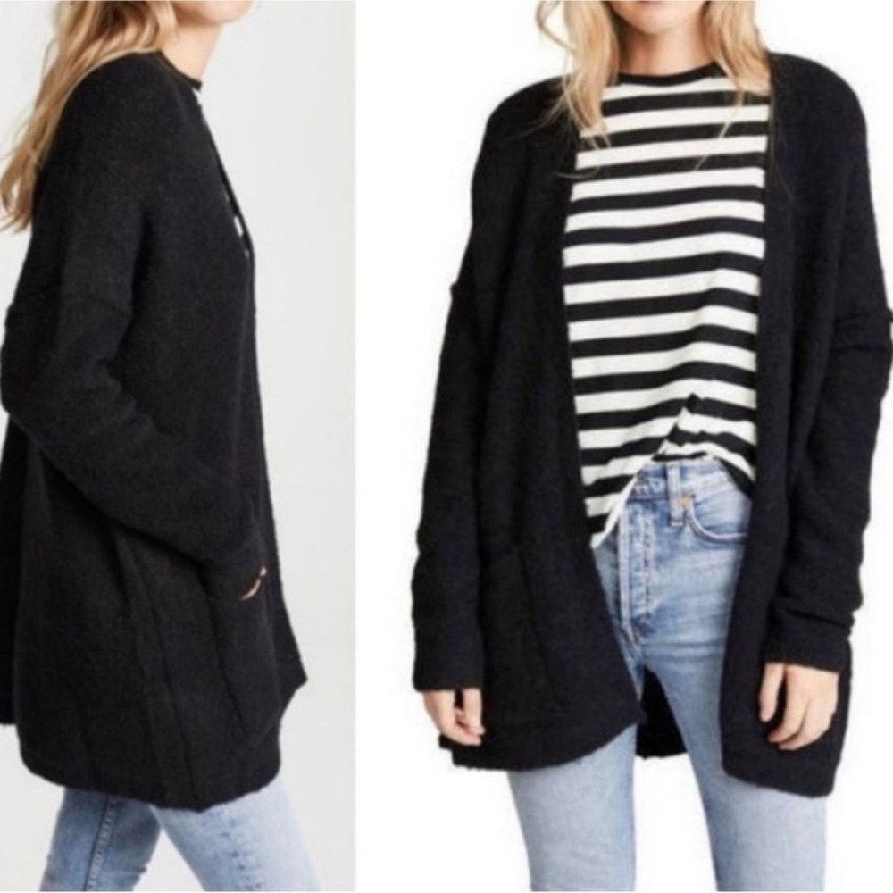 Free People Phantom wool mohair blend cardigan sweater